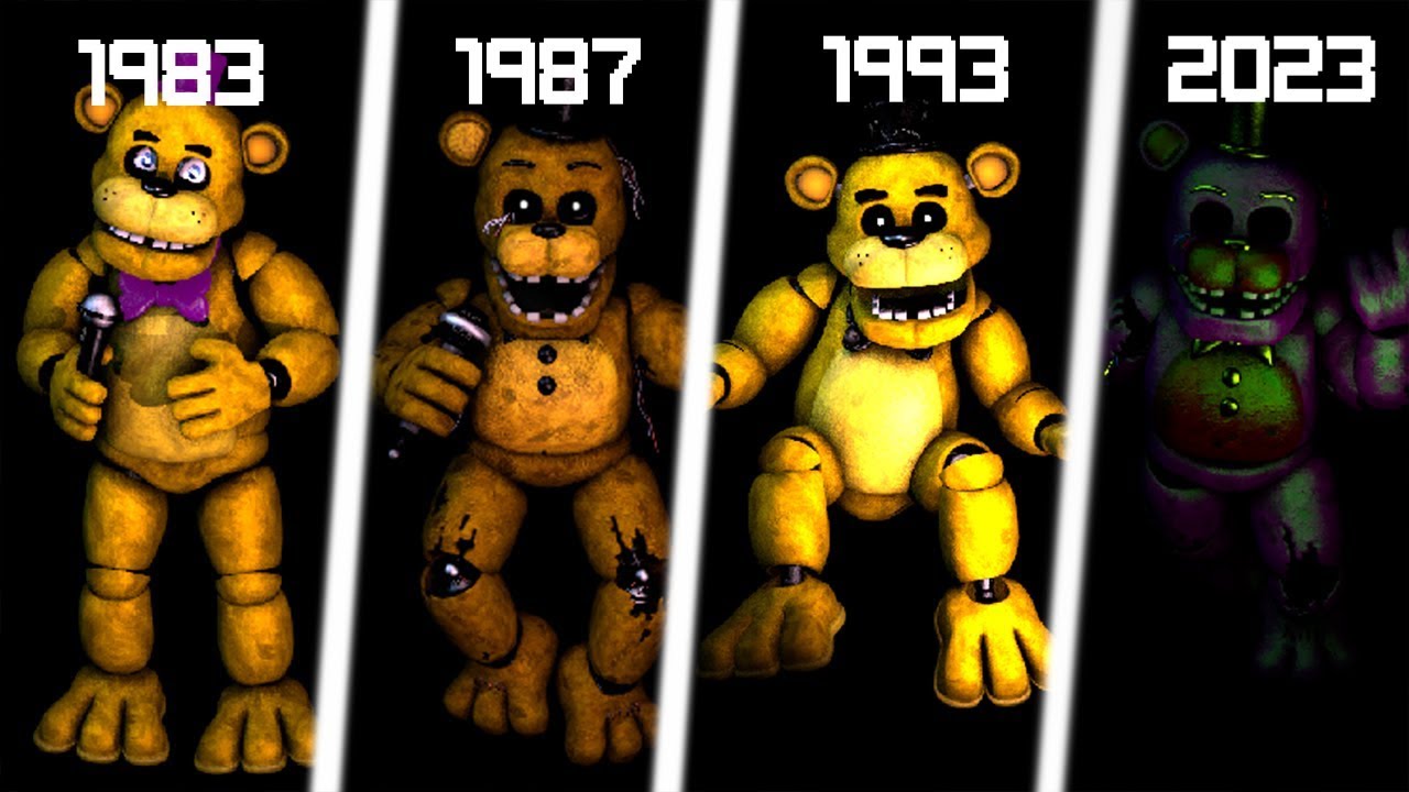 FNAF ALL TYPES GOLDEN FREDDY Fanmade Timeline V2