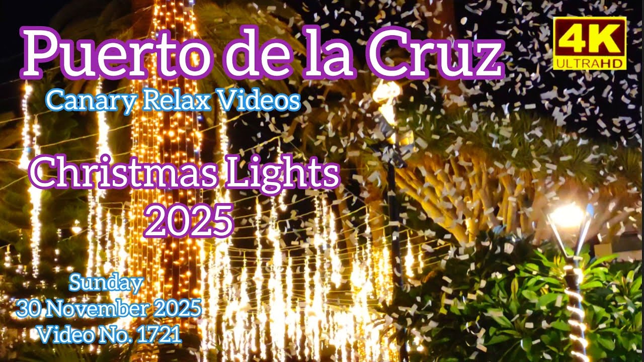 Tenerife 🏝️Puerto de la Cruz - Christmas Lights 2025