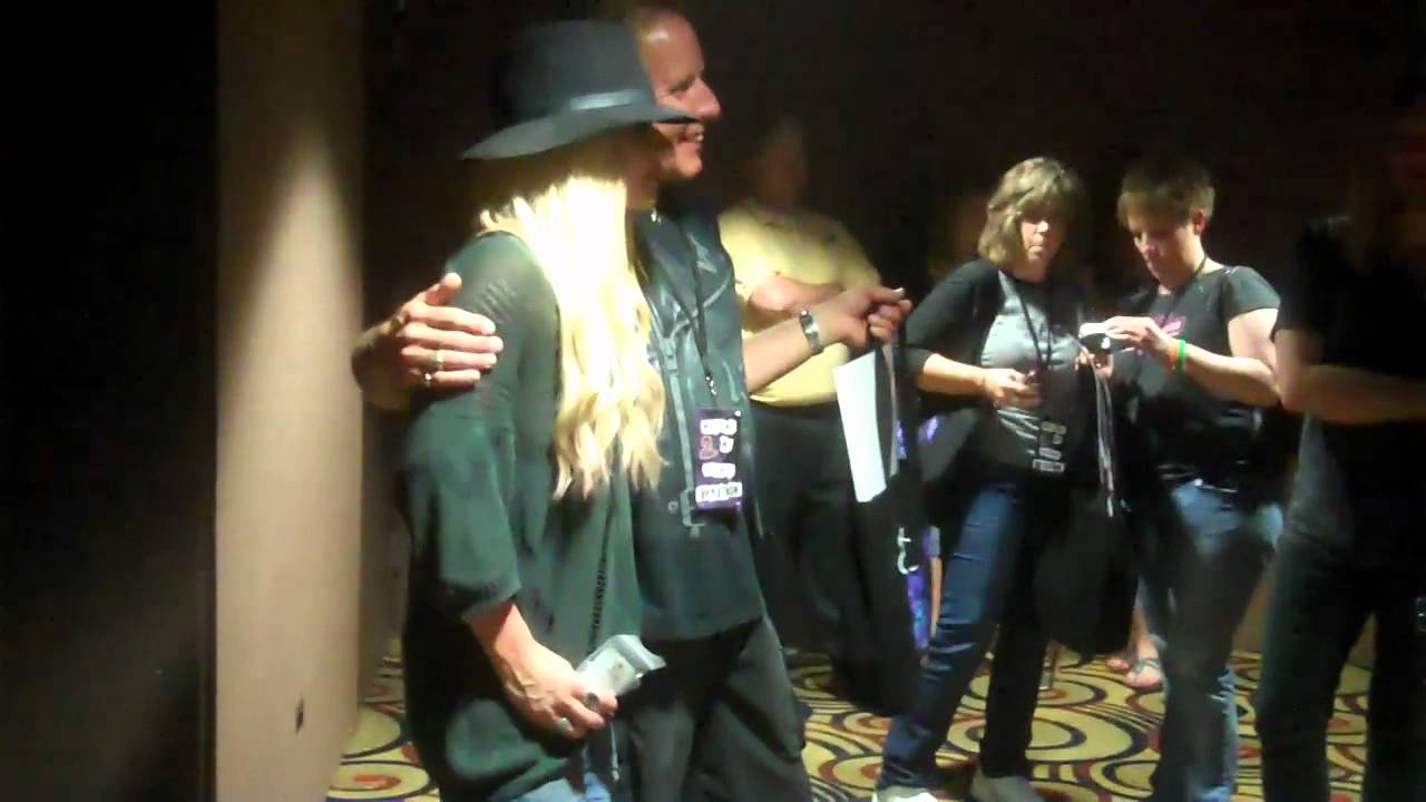 Orianthifans Hanging with Orianthi after Alice Cooper show in Peoria Illinois