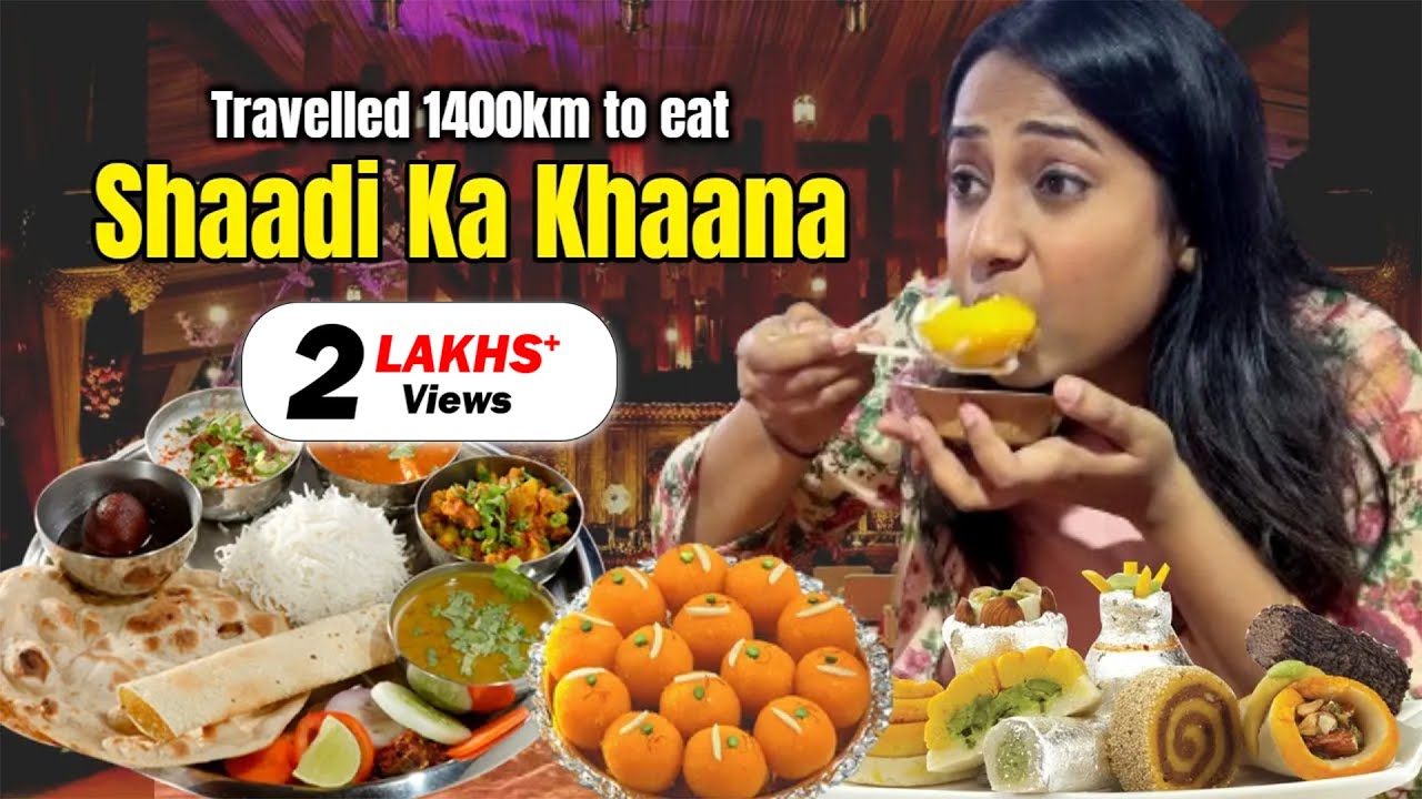 Everything I ate in INDIAN Wedding | Travelled 1400 km to eat this🤪