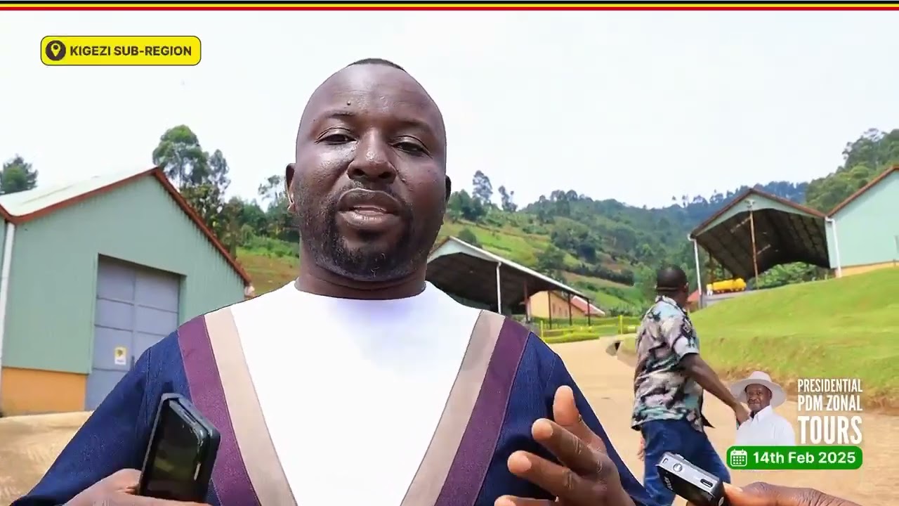 Director Presidential industrial hubs Eng Raymond Kamugisha speaking at the Launch of Kigezi Hub