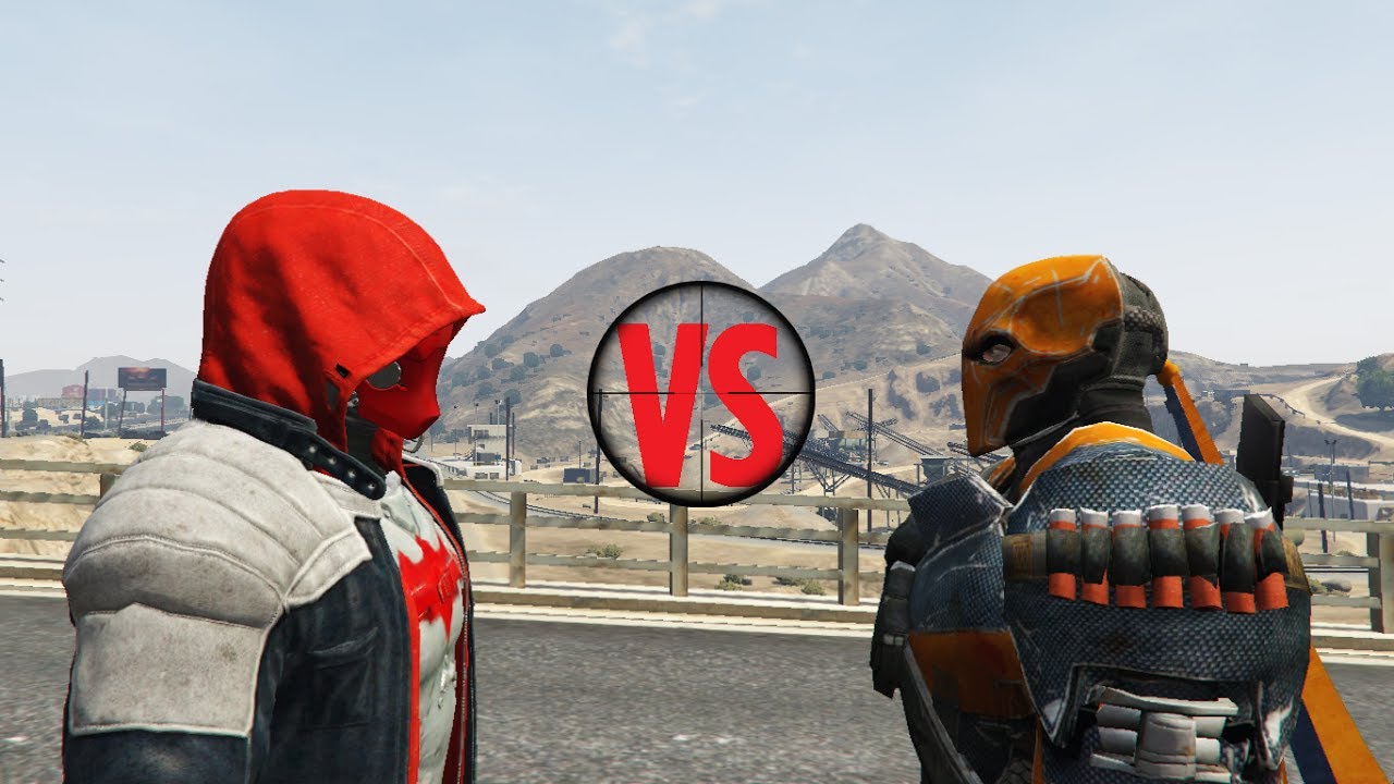 Red Hood VS DeathStroke - BRUTAL Kill (GTA 5)