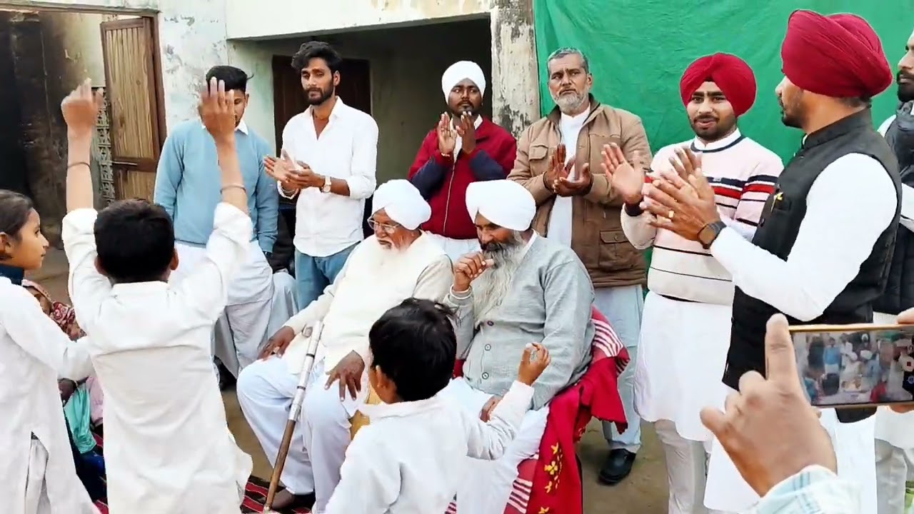#गंधेली चरण फेरी प्रेमी बलावर सिंह जी बाजीगर के घर #साधु आए म्हारे आंगनियां में