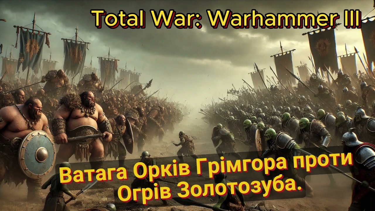Грісус проти Грімгора - битва в Total War: Warhammer3. 