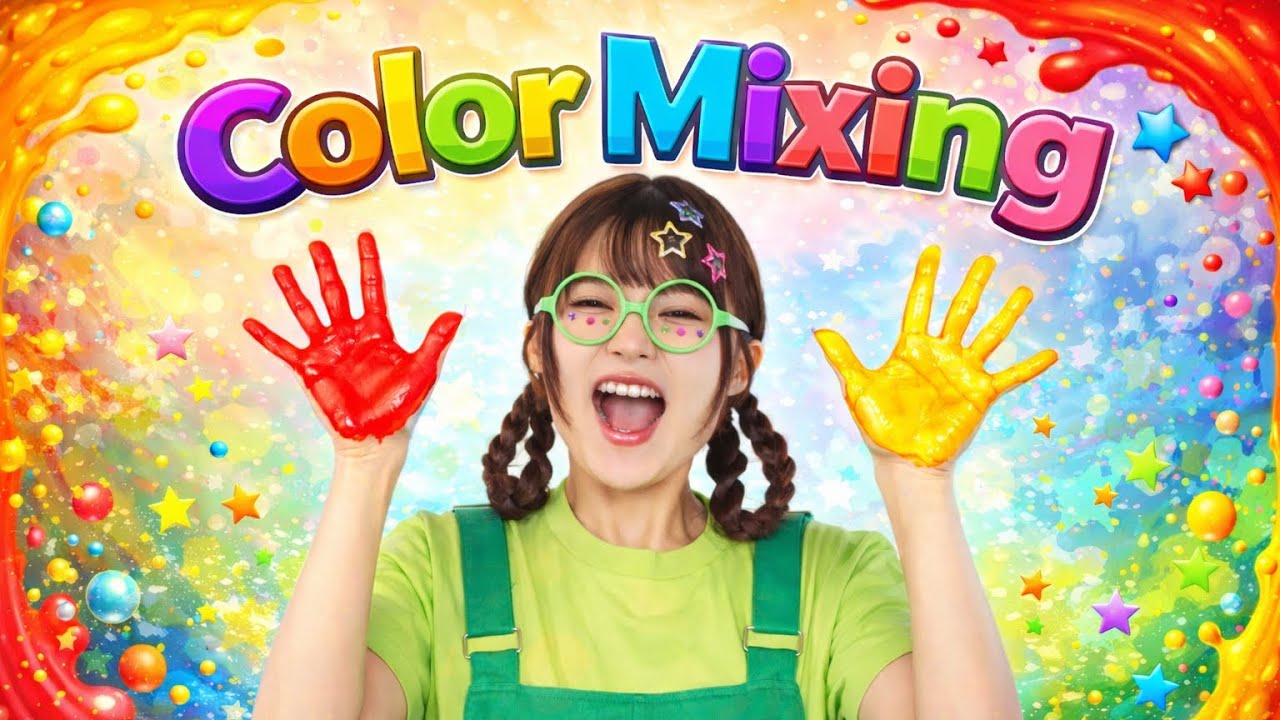 AKA KIRO FULL SONG | VIRAL TREND! Color Mixing | AKA! KIRO! ! SHIRO! AO!🎨