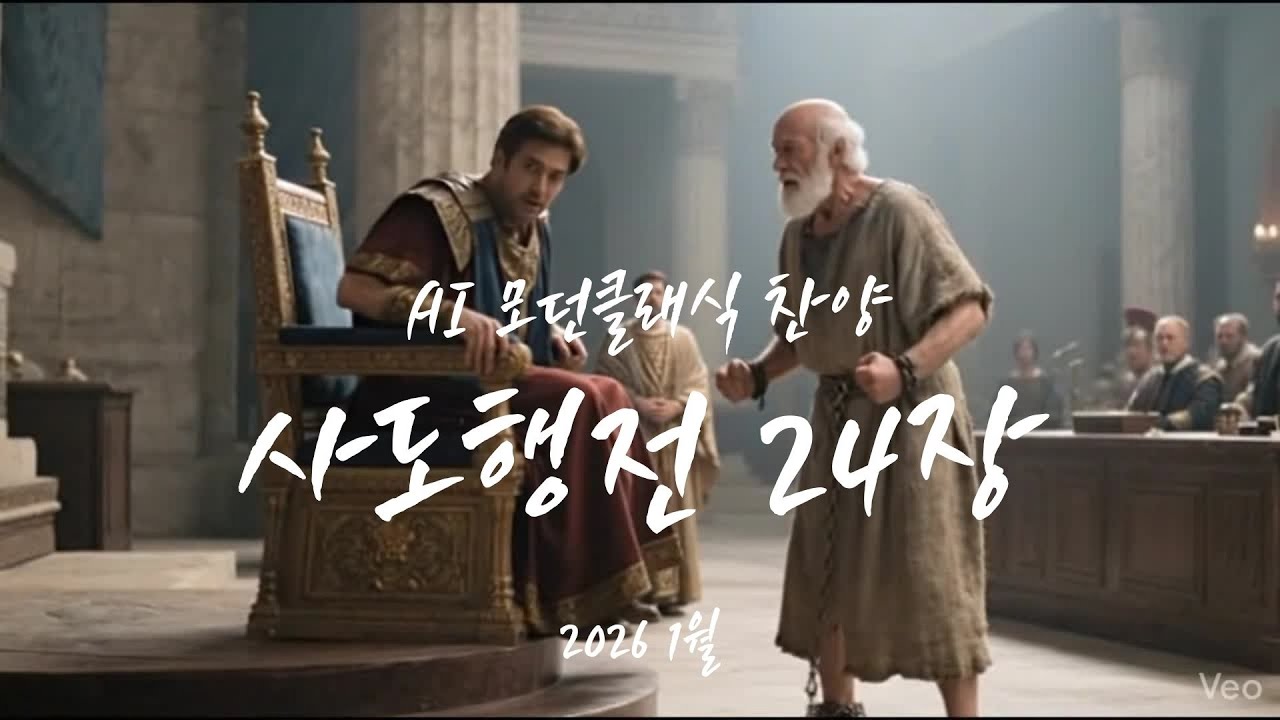 [4K] 사도행전 24장 | 모던클래식 찬양 모음 & AI 묵상 (바울의 변론)