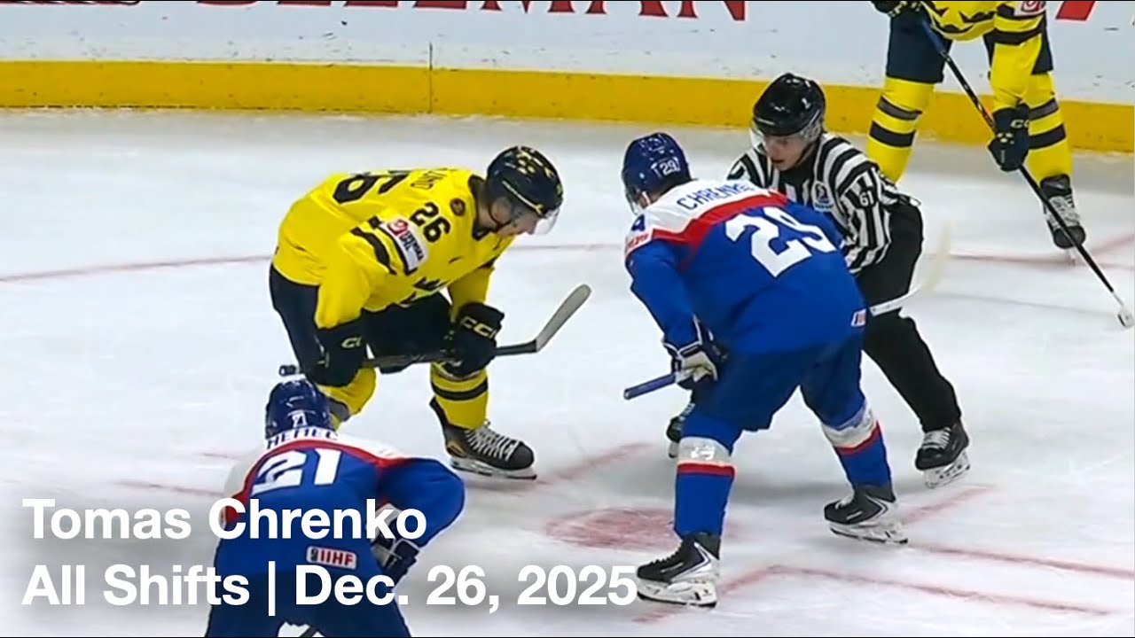 Tomas Chrenko (SLK29) | All Shifts | Slovakia vs. Sweden | World Junior Championship | 12 26 2025