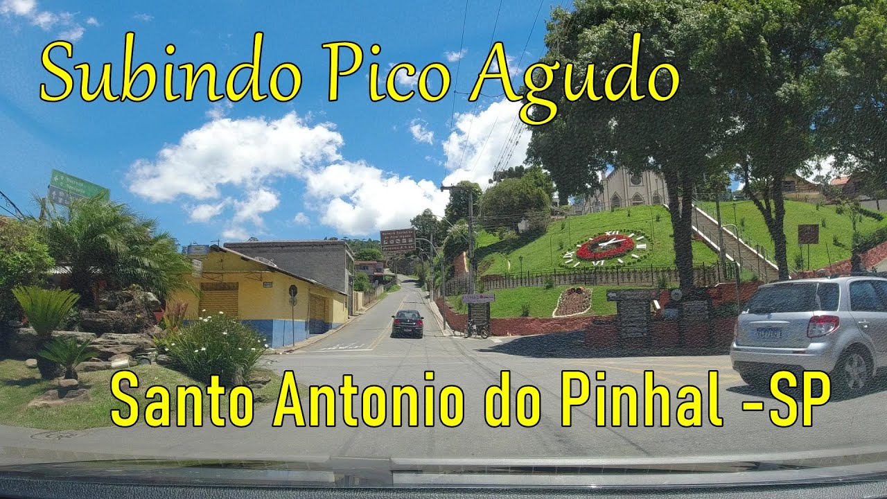 Subindo pico agudo uma das principais atração turística de Santo António do pinhal sp