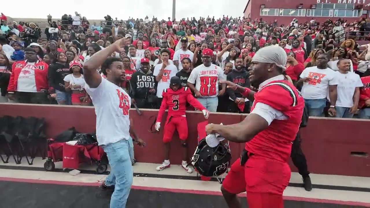 Clark Atlanta University vs Morehouse 2024. Post-game celebration.