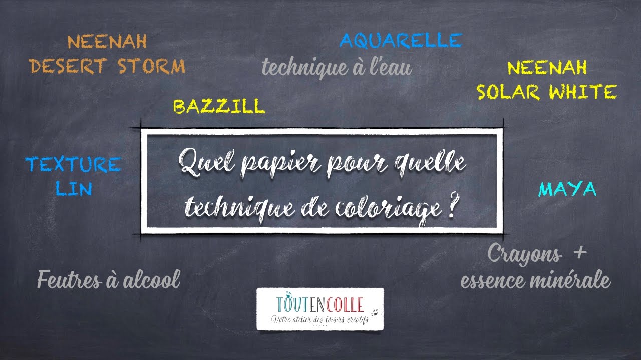 technique : quel papier pour quelle technique de coloriage