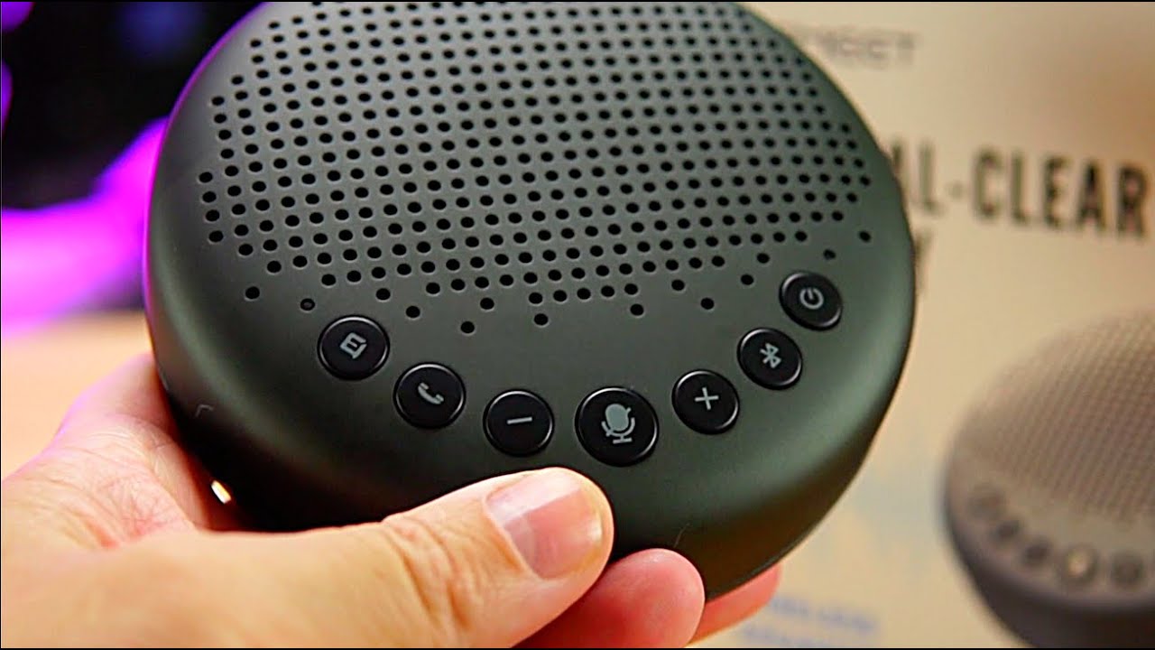 EMeet Luna Bluetooth SpeakerPhone, Wireless speaker with AI Noise Reduction! Home office perfection!