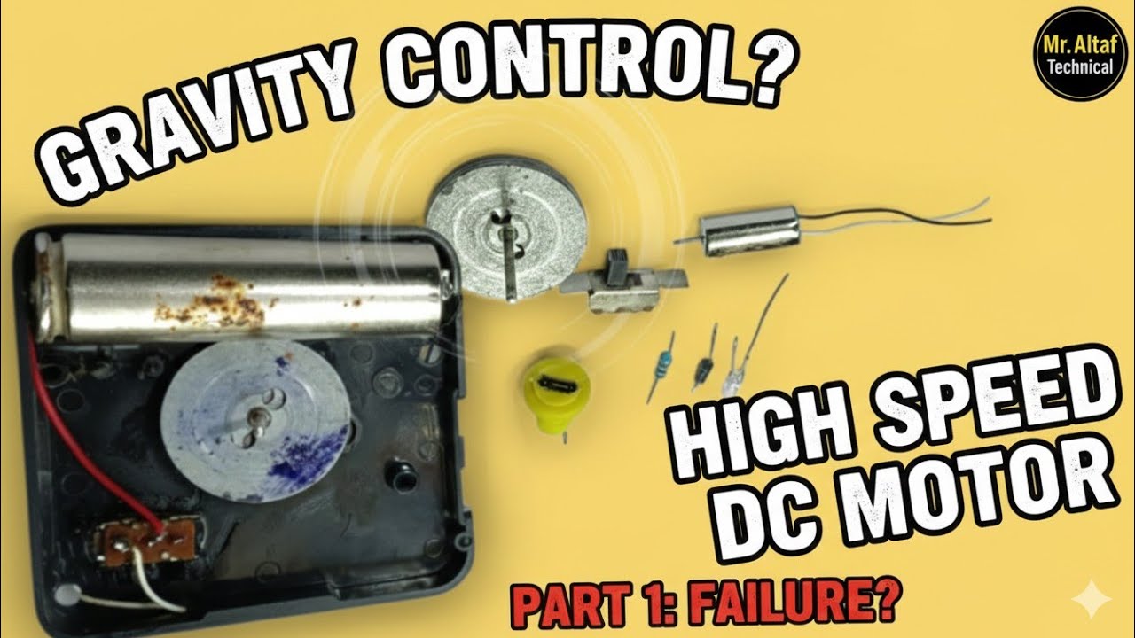 How to Control Gravity with High Speed DC Motor? 😱