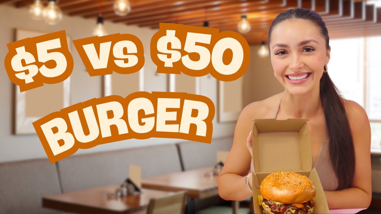 Бургер за 5 долларов против 50 долларов: какой вкуснее? 🍔
