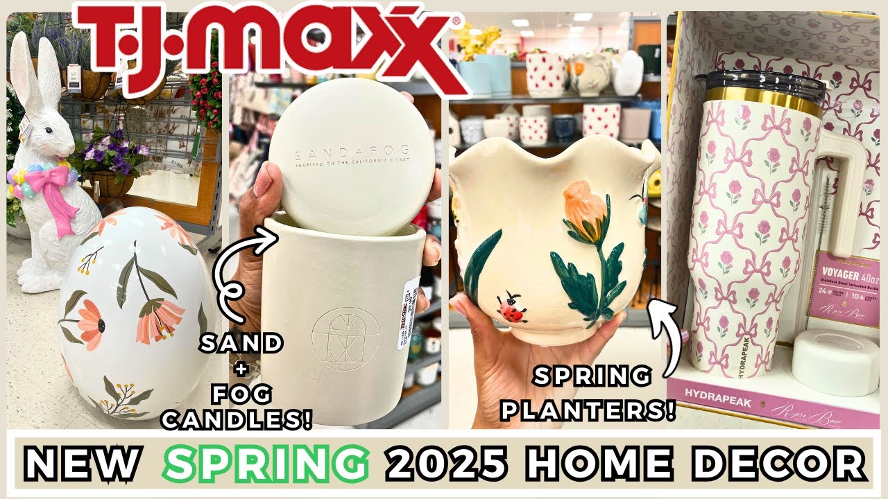 NEW TJ Maxx Spring 2025 Shop With Me Home Decor Must Haves | SHOPPING VLOG