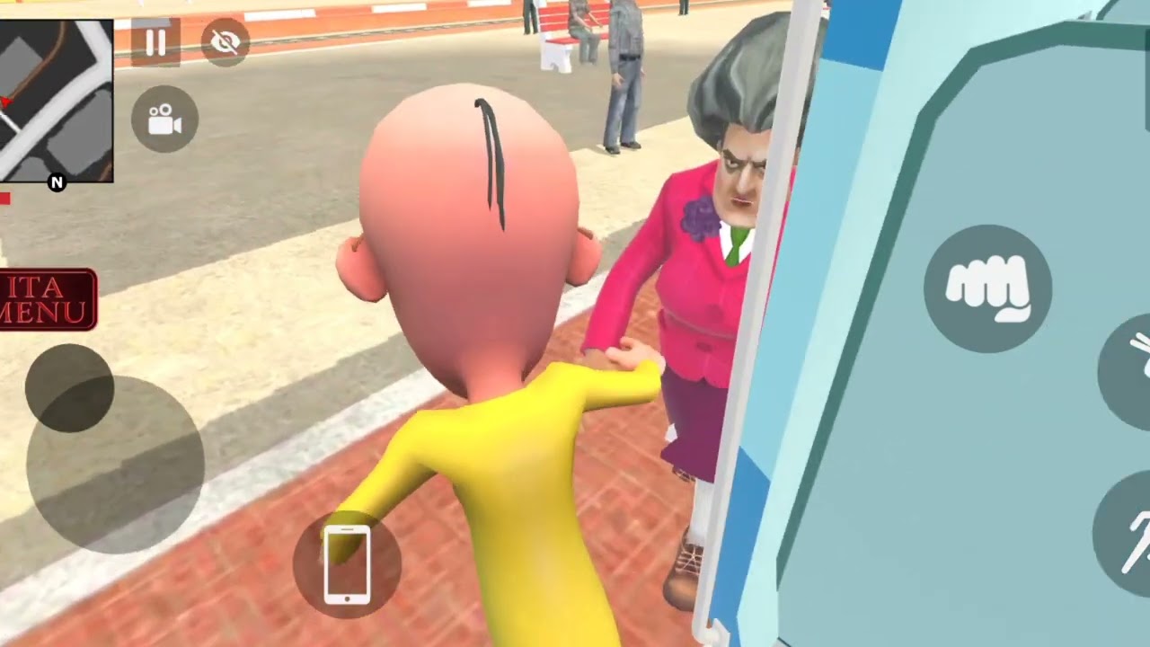 Patlu vs Scary teacher CAR Game 