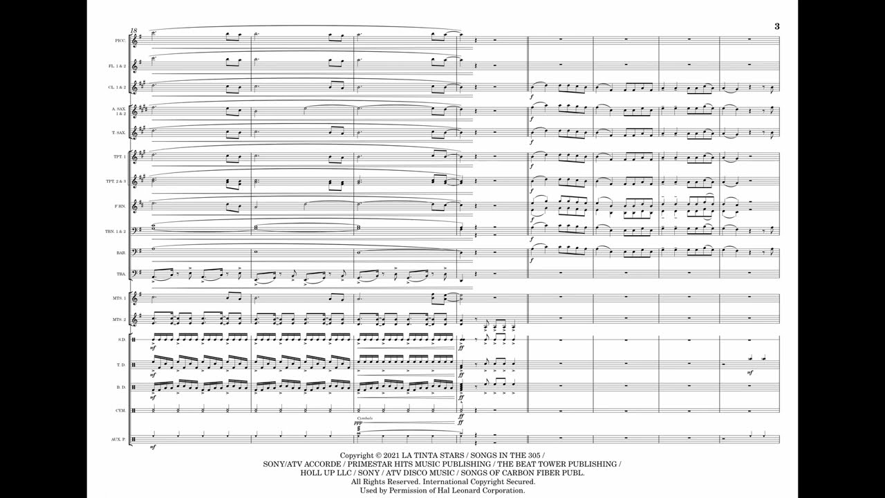 PEPAS (Farruko) (marching band)