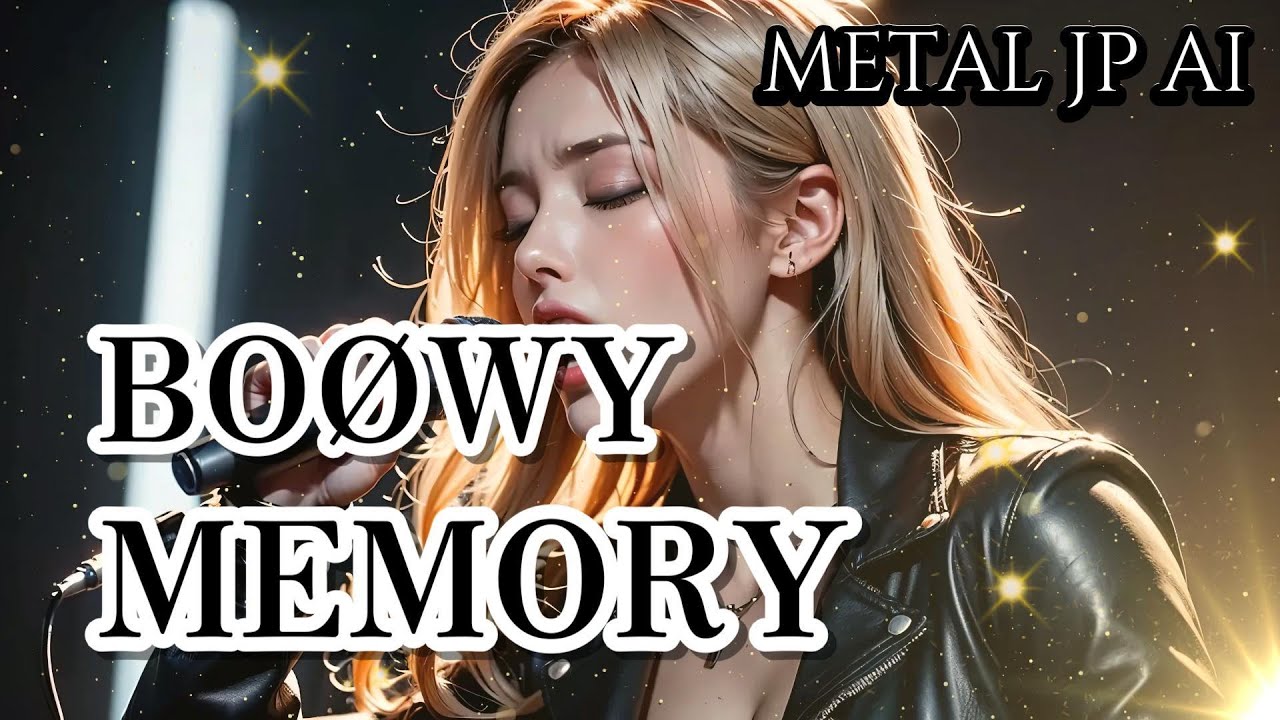BOØWY【MEMORY】AIメタル女子がカバーした　AIcover J-Rock