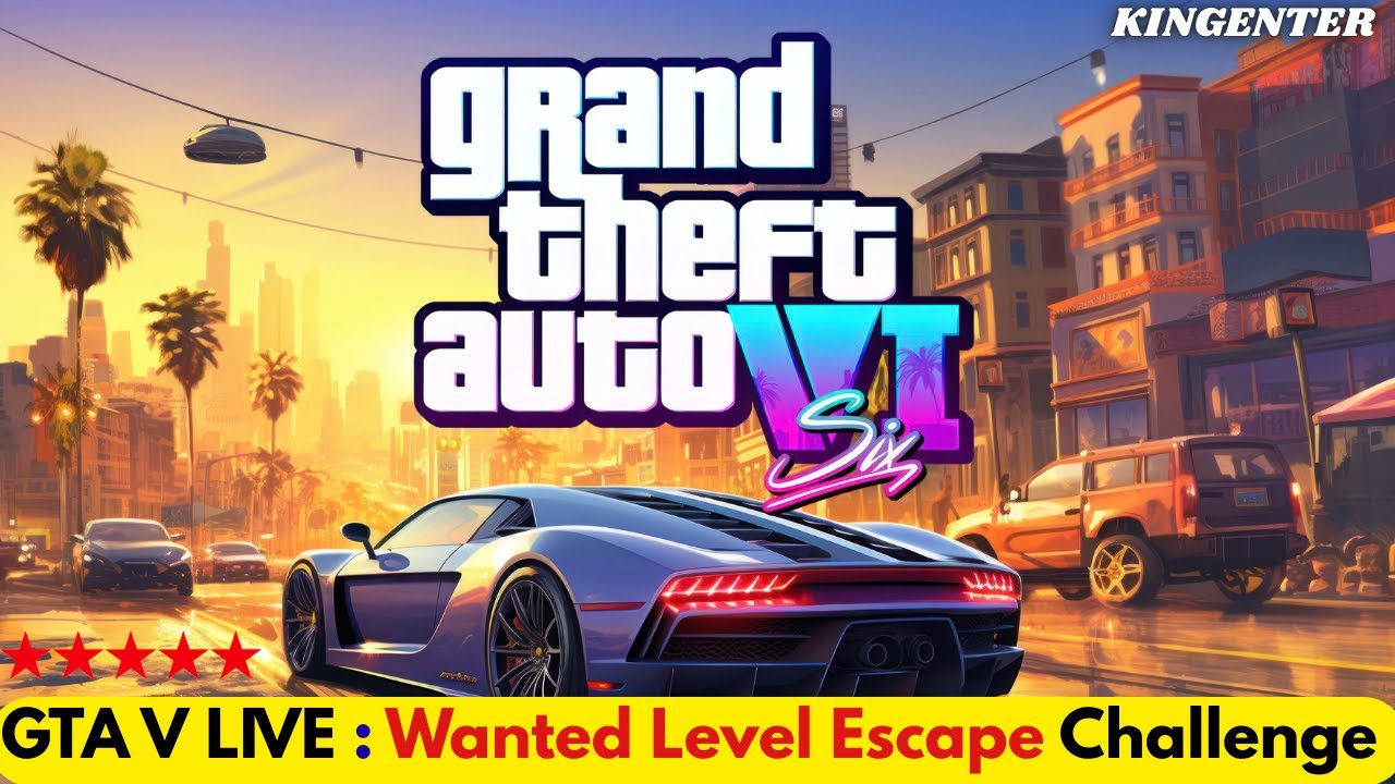 gtGTA V LIVE :  SUPER trever VS POLICE! 🦸‍♂️ EPIC GTA 5 CHASE & #stunts  #gta  #shortslive day #02