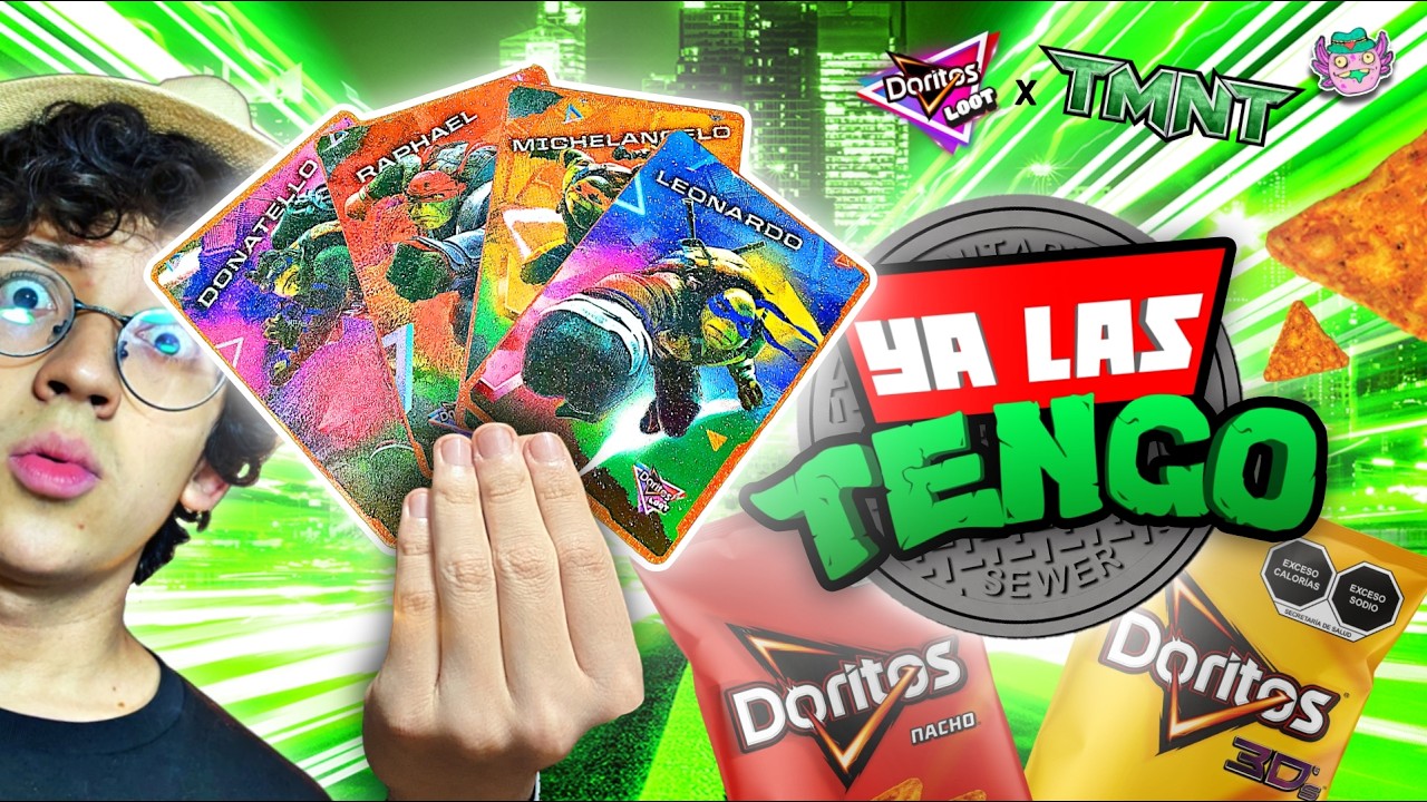 🐢¡ASÍ son las NUEVAS TARJETAS de DORITOS TORTUGAS NINJA en 2024!⚔️