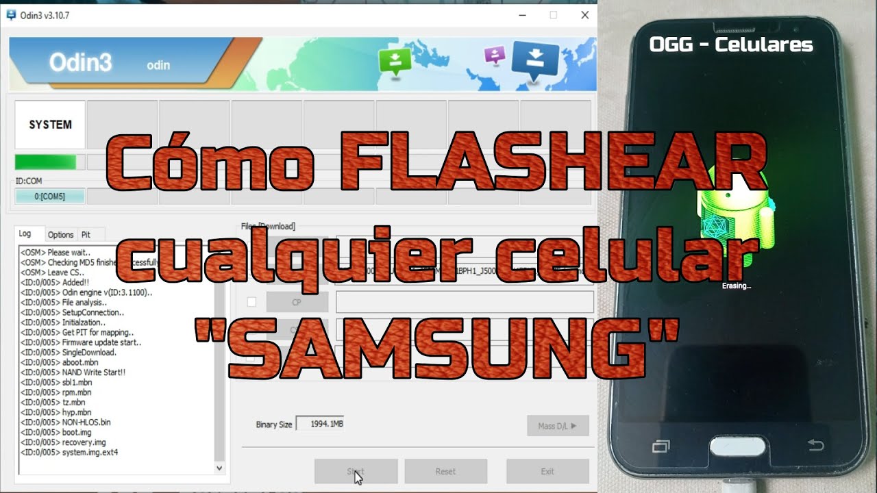 Cómo flashear cualquier celular Samsung