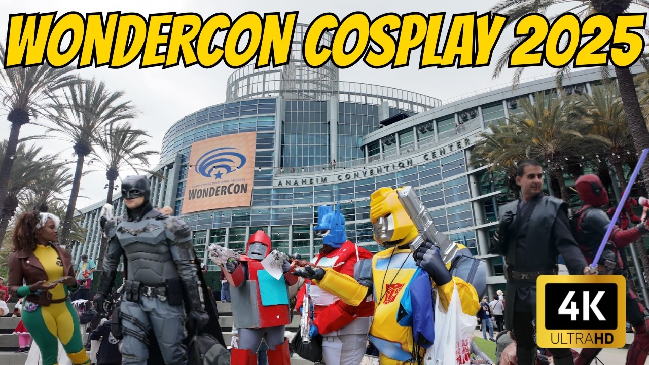 [4K] WonderCon 2025 Outdoor Cosplay Walkthrough 🦸&zwj;♂️ POV Tour | Anaheim Convention Center 🎉
