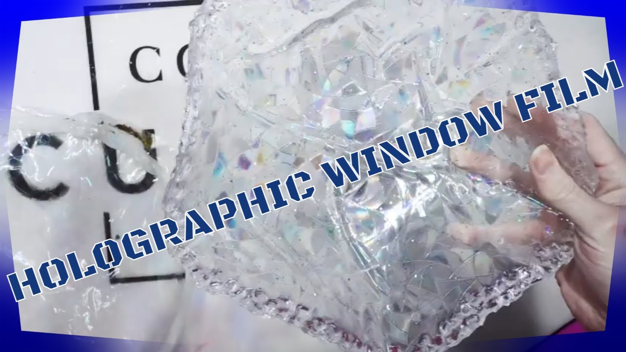 (791) ✨ COUNTER CULTURE FAST SET RESIN ✨ on Holographic Window Film for a Free-form Bowl 122121