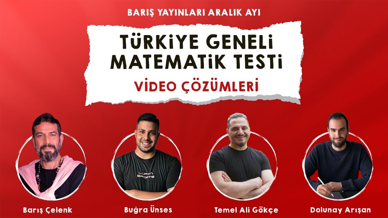 Barış Yayınları | Aralık Ayı Türkiye Geneli Deneme Sınavı | Matematik-Geometri Çözümleri