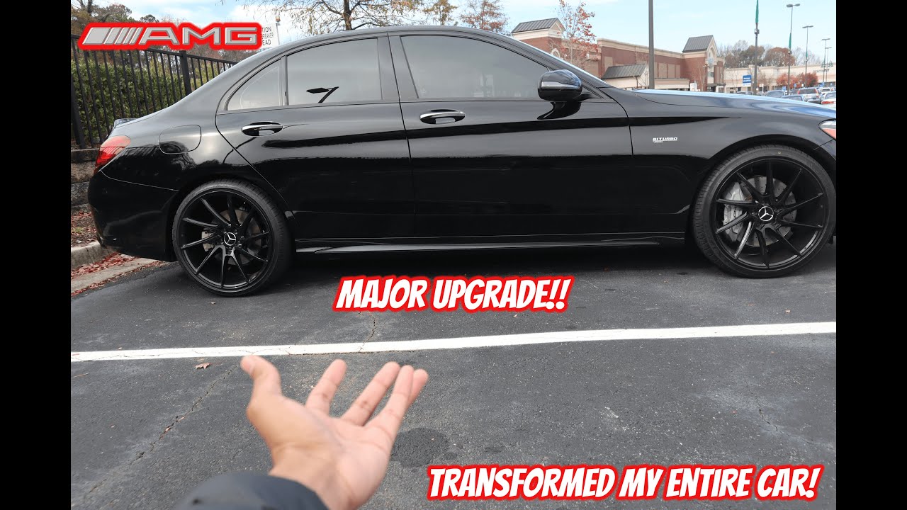 Putting BRAND NEW Rims on my C43 AMG!!