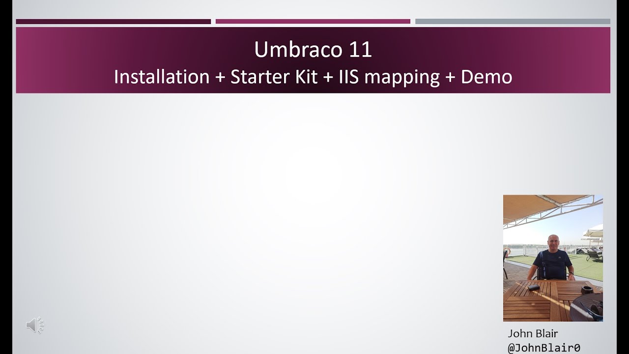 Umbraco 11 - Installation + Starter Kit + IIS mapping