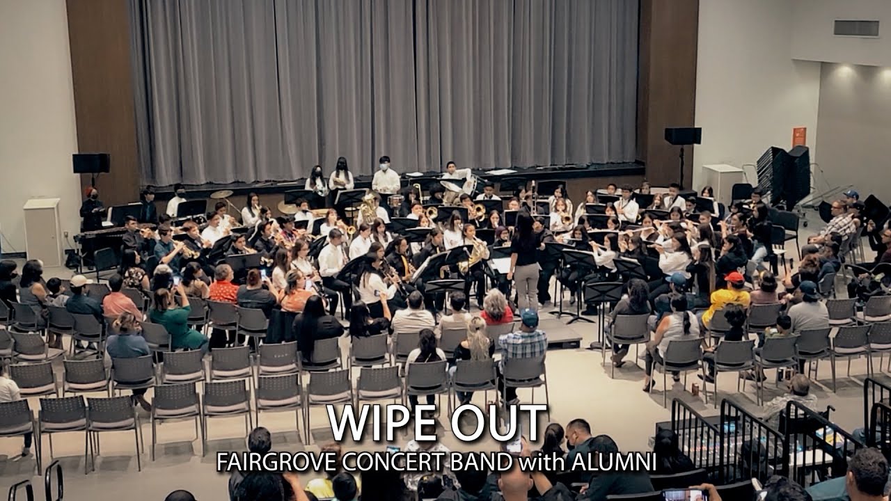 Wipe Out - Fairgrove Concert Band 2022 with Alumni
