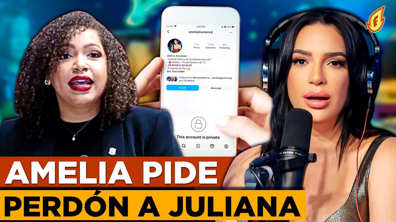 AMELIA ALCANTARA SE DISCULPA CON JULIANA Y ACLARA QUE NO SE BURLÓ DE SU ENFERMEDAD!