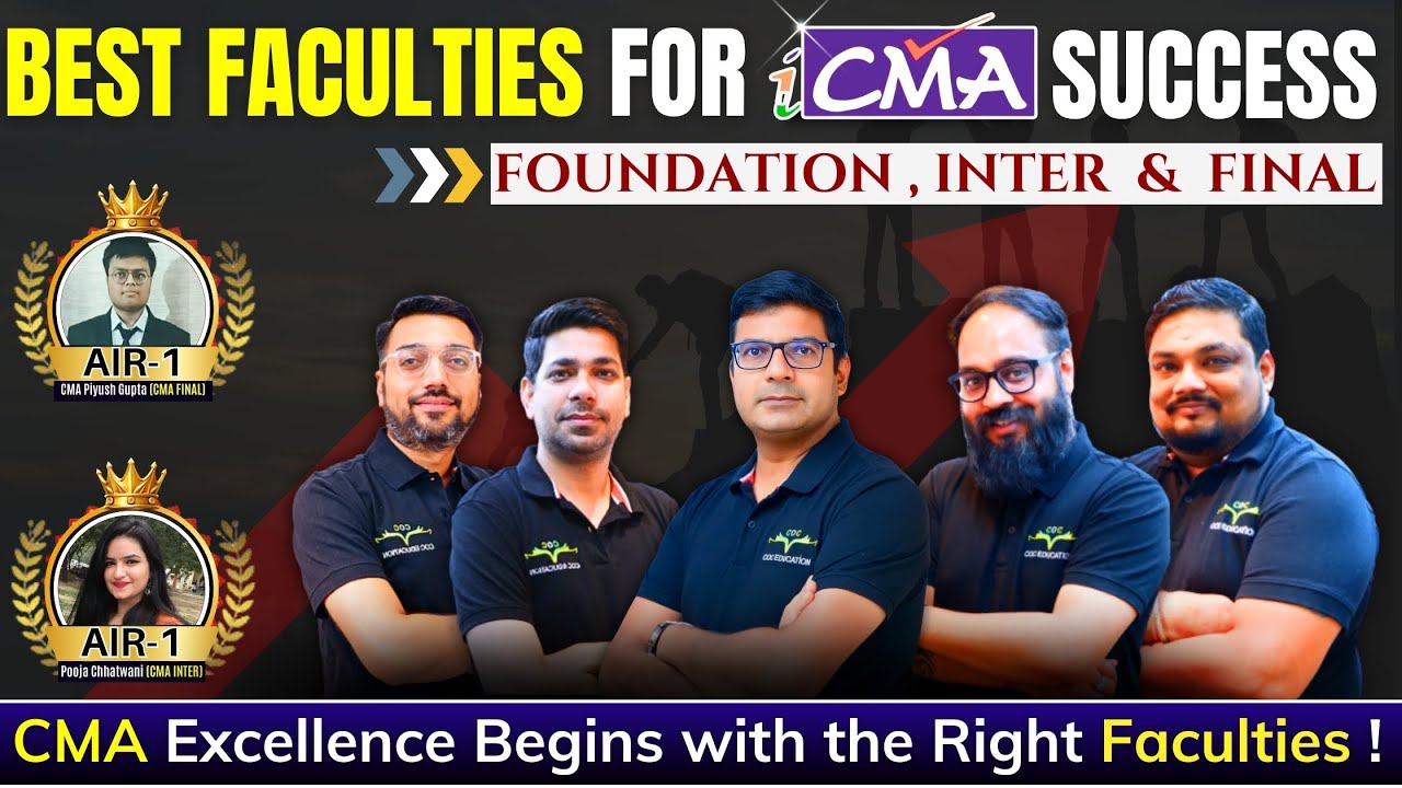 Best Faculty for CMA Foundation | Inter | Final! Clear CMA in Your First Attempt!🎯🎓 #cma #cmaexam