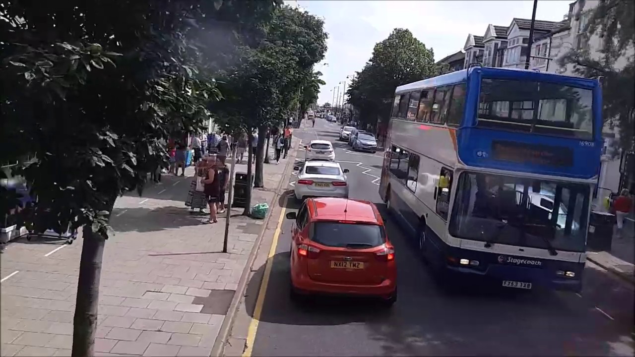 (60 FPS) Full Route of Stagecoach's Route 1 to Chapel via Fantasy Island - FX53 TXC 16909.
