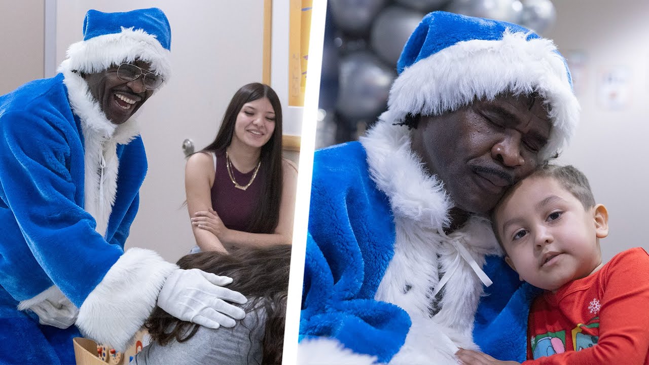 Santa Mike Visits Children’s Hospital