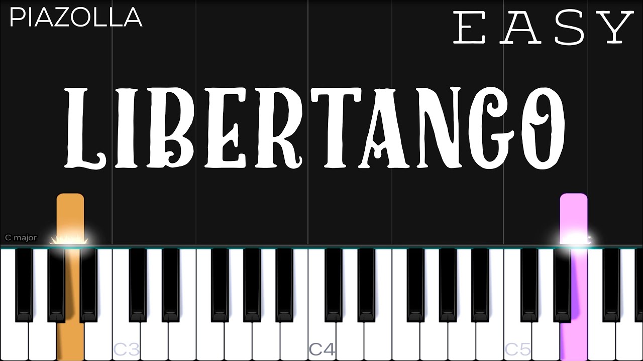 Piazolla - Libertango | EASY Piano Tutorial