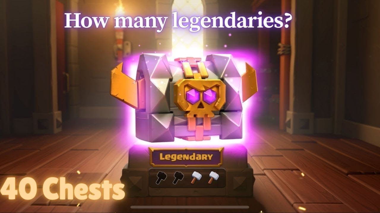 Opening 40 chests in Clash of Clans