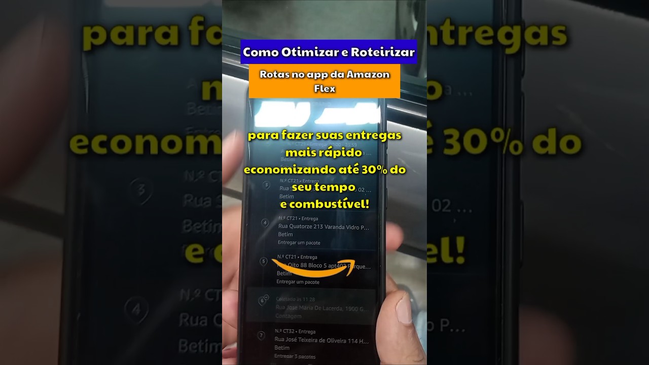 [Otimizar]Como roteirizar entregas da amazon flex para economizar at&eacute; 30% de combust&iacute;vel e tempo