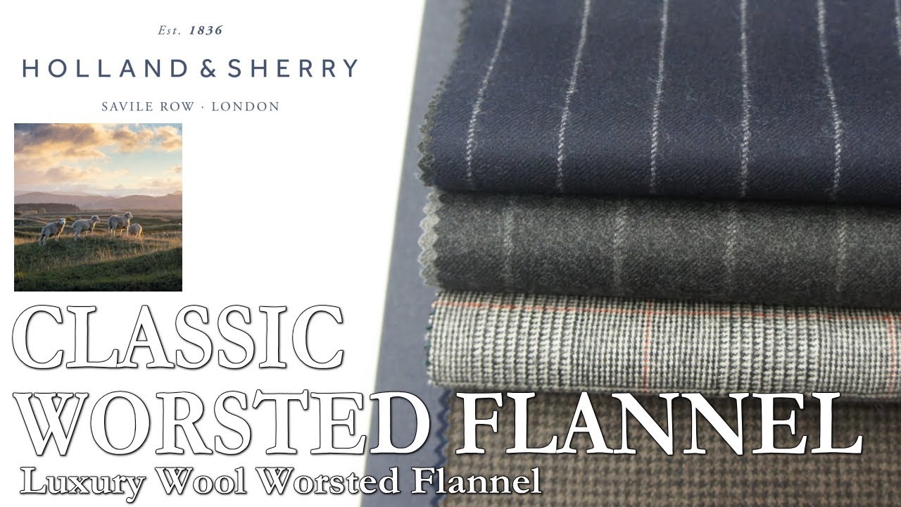 HOLLAND & SHERRY”CLASSIC WORSTED FLANNEL”HS2375