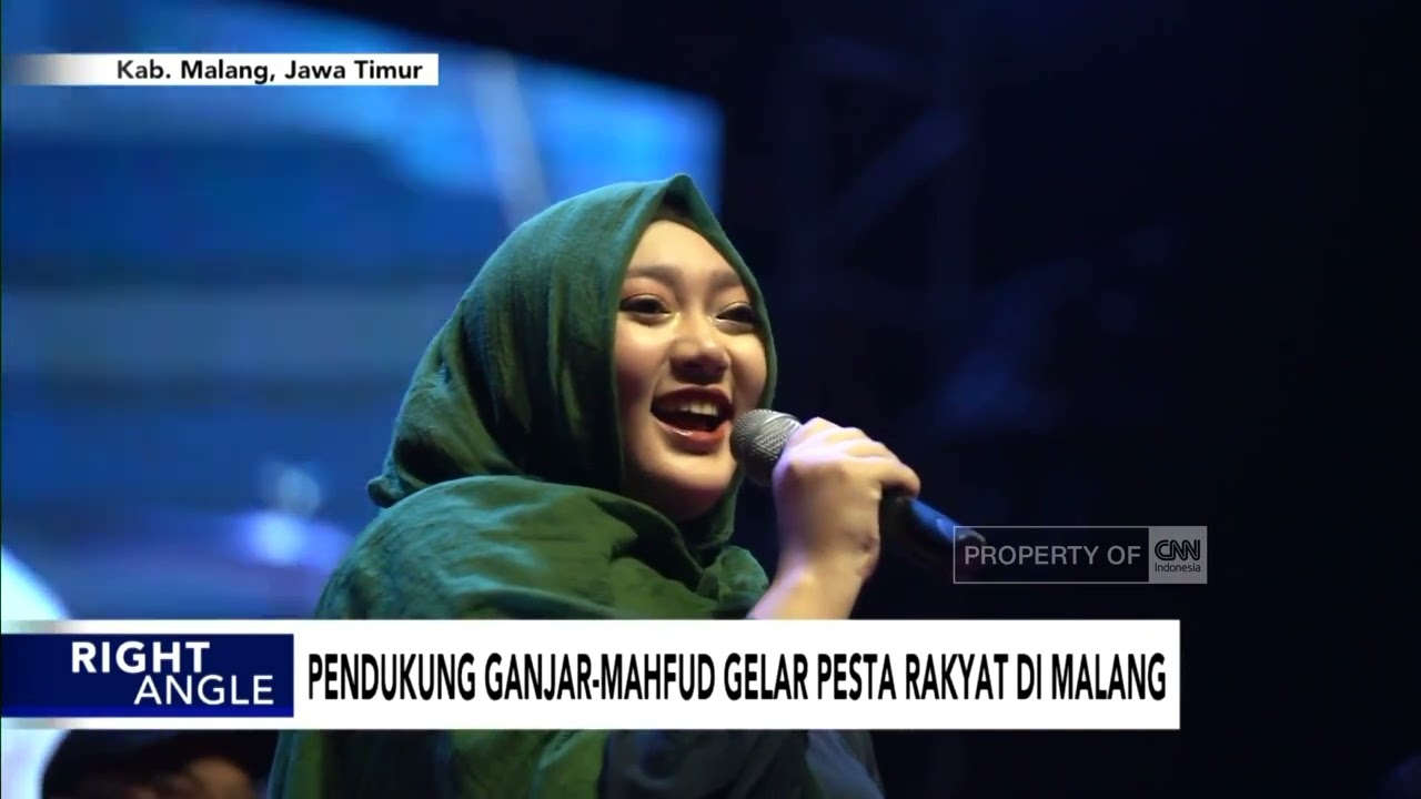 Pendukung Ganjar-Mahfud MD Gelar Pesta Rakyat di Malang - Right Angle