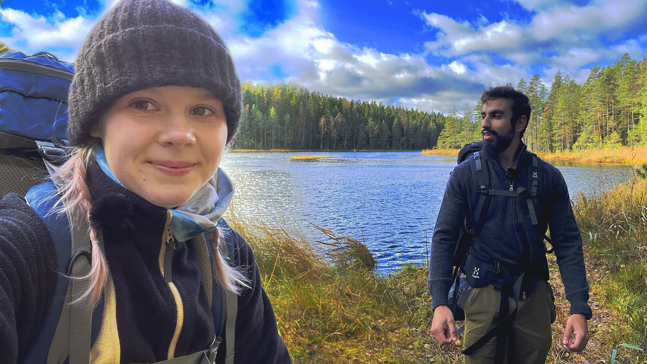 Yö Nuuksion metsässä - syksyn kylmä ja nuotion lämpö