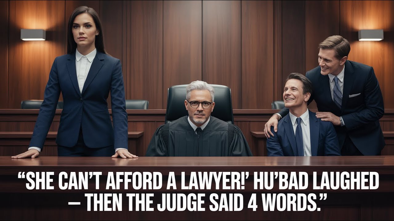 She Can't Afford a Lawyer! Her Husband Laughed — Then the Judge Said 4 Words
