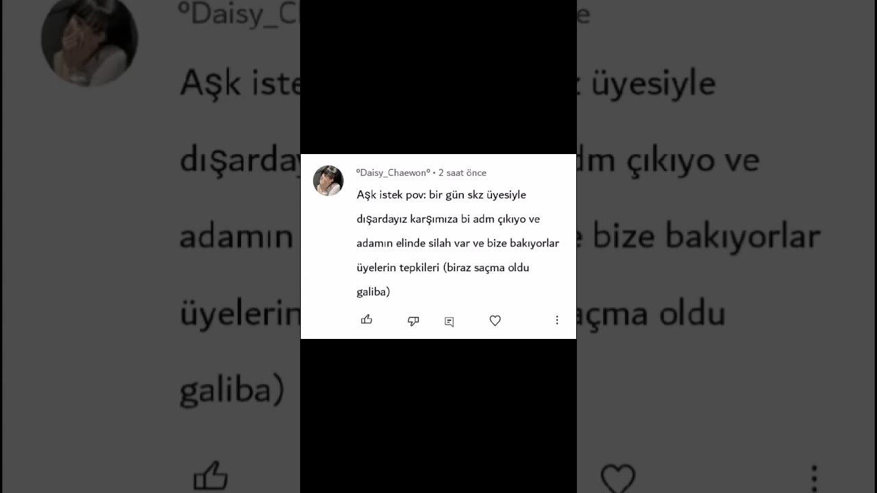 7 istekkk pov: skz üyelerine dedin (arkadaşlar bide bu aralar çok dersim olduğu için geç atıyorum)
