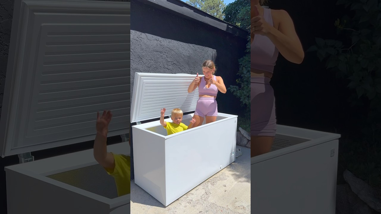 Would you use this as an ICE BATH?? #freezer #icebath #coldplunge #funny #diy #unboxing #kids
