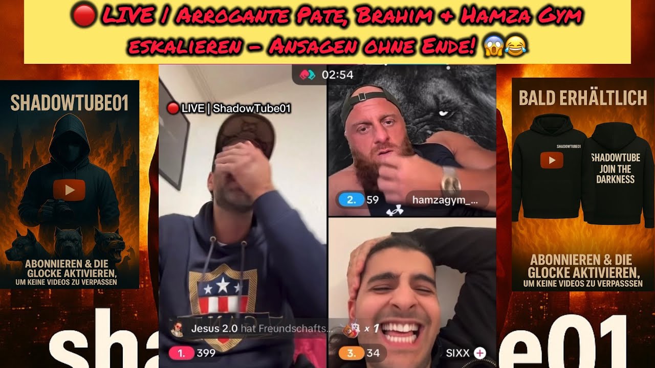 🔴 LIVE | Arrogante Pate, Brahim & Hamza Gym eskalieren – Ansagen ohne Ende! 😱😂