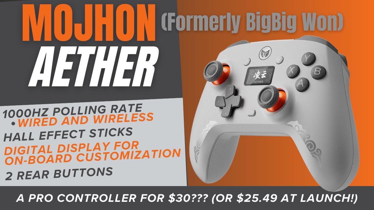 The MOJHON (formerly BigBig Won) Aether Controller: A High-Quality Pro Controller...for $30???