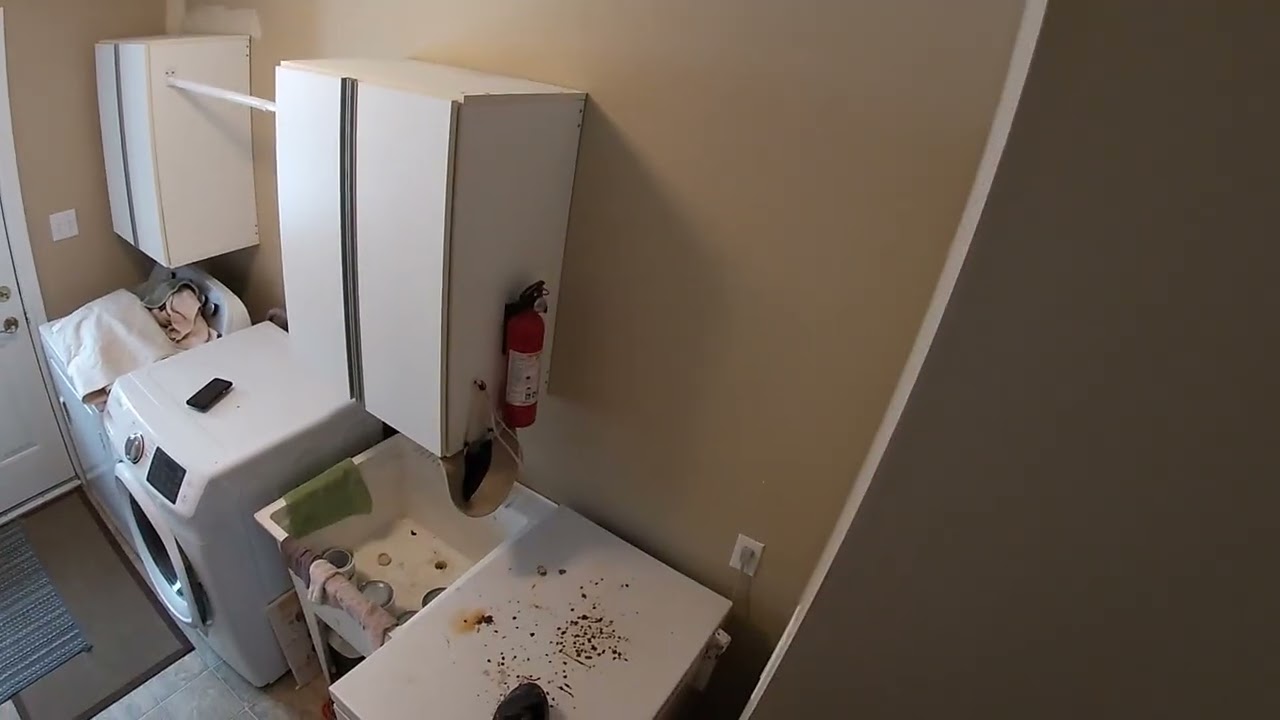 Painting a laundry room