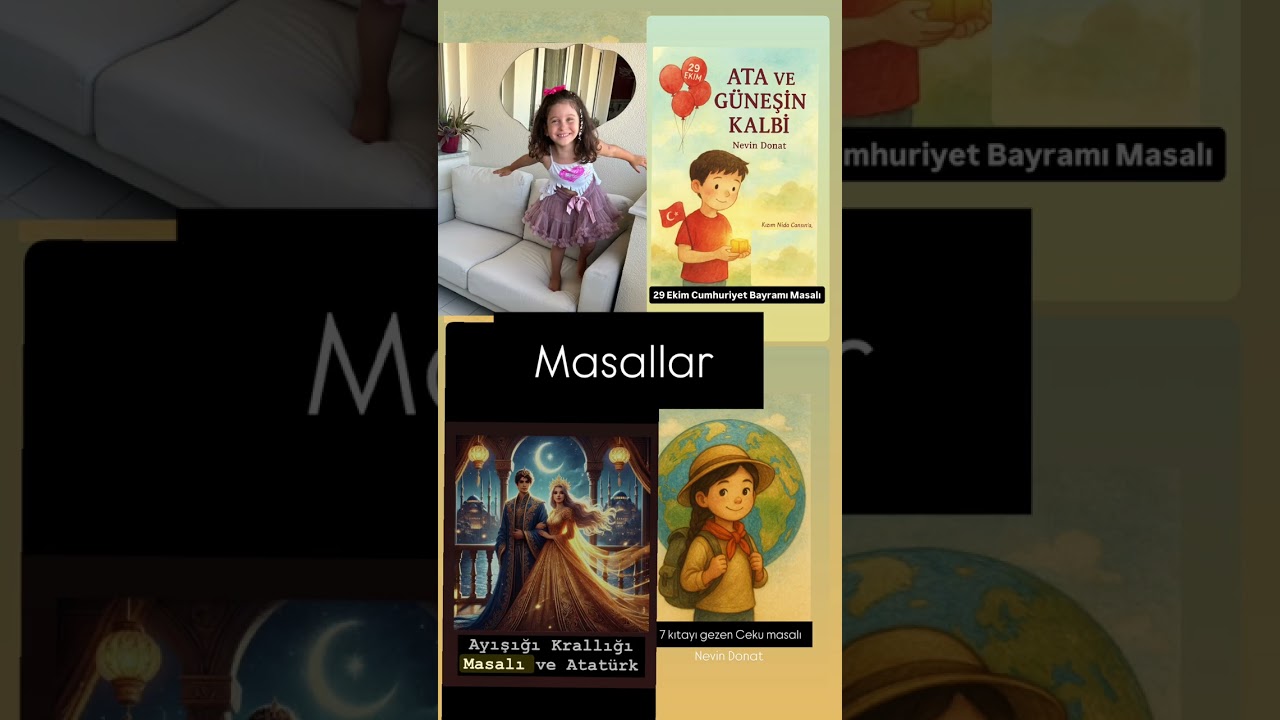 İçinde Atatürk’ün sözleri yer aldığı, öğretici masallar 😍🥰
