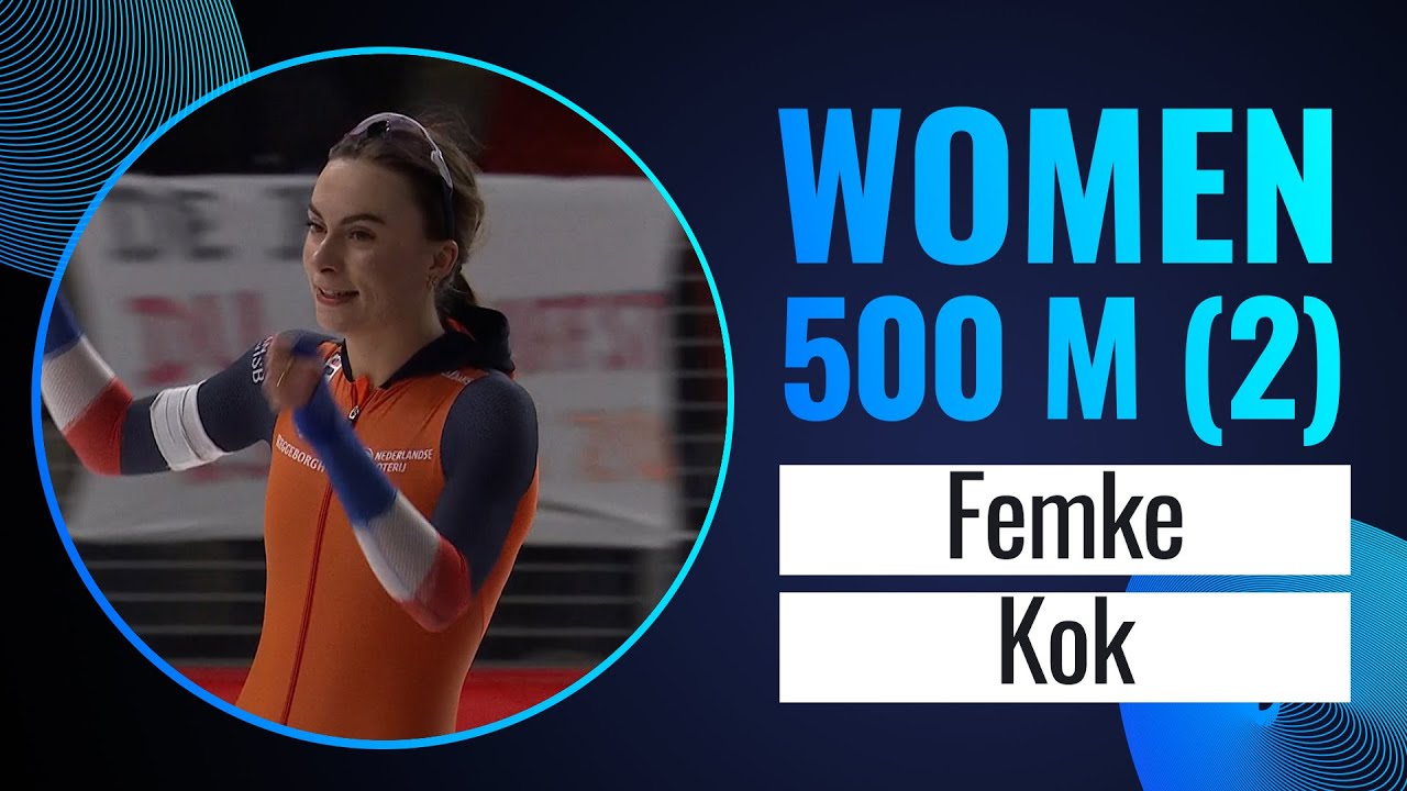 Femke KOK (NED) | Winner | 500m (2) Women Sprint | Inzell 2024 | #SpeedSkating