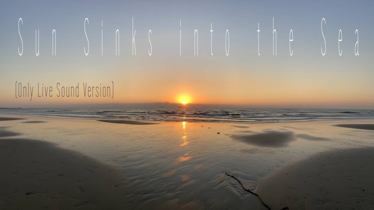 (Only Live Sound Version) 1 Hour ASMR | Sun Sinks into the Sea 😴 일몰의 파도소리를 들으며 숙면을 취해 보아요 💤