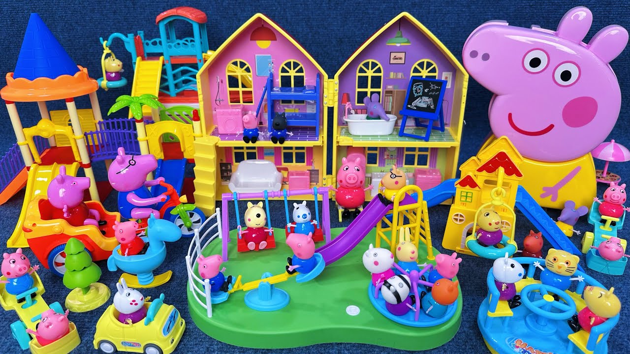 13 Minutes Satisfying with Unboxing Peppa Pig House & Super Playground Toy World ASMR | Review Toys